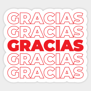 Thank You (Spanish) Sticker